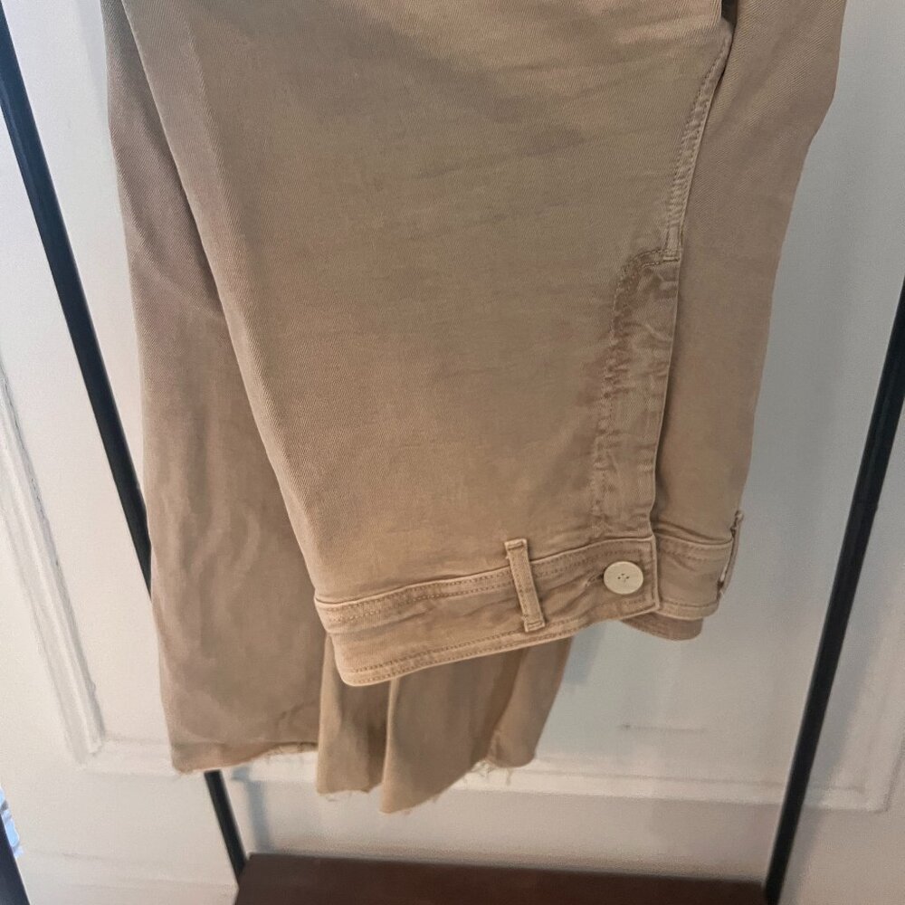 Zara Marine Pants in Khaki (Distressed Hem)